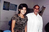 Isha with her father