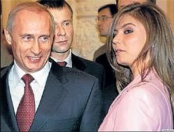Vladimir Putin with Alina Kabaeva. AP