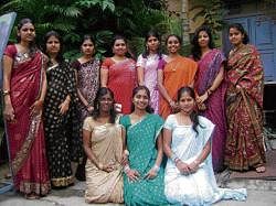Girls in their traditional attire.
