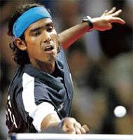 Master paddler:  Sharath Kamal will be the cynosure when the table tennis competition gets under way.