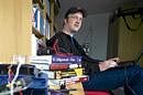 Task on hand:  Armijn Hemel, a technology consultant, at his home in Tiel,  The Netherlands. NYT