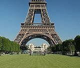 The Eiffel Tower as seen from the Champ de Mars