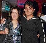 Happy family:  Farah Khan and Shirish Kunder.