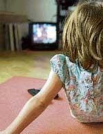 Children spending more than two hours a day in front of television or computer are more prone to psychological problems. Getty Images