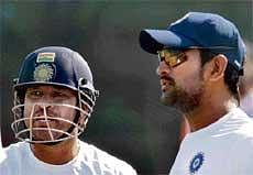 Hard to Replace: The possible absence of Sachin Tendulkar and Mahendra Singh Dhoni (right) from the one-day series against New Zealand might scuttle Indias preparations for the 2011 World Cup to be held in the sub-continent.