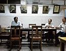 A dying breed Portraits of Stalin, Marx, Lenin, Engels, Mao and Ho Chi Minh line the walls of a union hall in Calcutta.  NYT