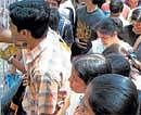 Anxious : The Common Admission Test has many takers in Bangalore.