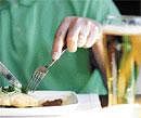 WATCH YOUR DIET : Unlimited consumption of red meat and beer can increase the risk of gout.