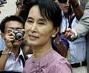 A file photo of  Myanmar's detained opposition leader Aung San Suu Kyi . AP