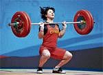 Host's Hope: Chen Xiaoting is expected to lead the Chinese charge in the weightlifting  competitions at the Asian Games which starts on Saturday. AFP