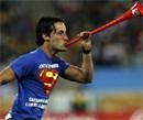 A man blows a vuvuzela on the field and interrupts game play in the 2010 World Cup semi-final soccer match between Germany and Spain at Moses Mabhida stadium in Durban July 7, 2010. Reuters File Photo