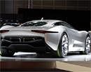 The Jaguar C-X75 electric concept car makes its debut at the Los Angeles Auto Show on Wednesday,AP