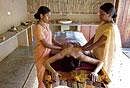 ON A CLEAN SLATE  A body massage helps cleanse the skin and draw out toxins.