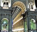 Shopping arcade : Galleria Vittorio Emanuele II in Milan. Photo by Janardhan Roye