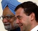 Russian President Dmitry Medvedev and Indian Prime Minister Manmohan Singh