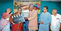 Noted writer Sara Aboobakker inaugurating the Tagore Film Festival-2010 at the Srinivas Institute of Management Studies in Mangalore on Saturday. dh photo