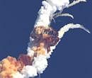 The Indian GSLV (Geosynchronous Satellite Launch Vehicle), carrying the GSAT-5P satellite as payload, is seen moments after it exploded during launch above Sriharikota on December 25, 2010. AFP