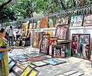 Colourful: Visitors have a lot to look forward to at Chitra Santhe.