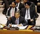 S. M. Krishna, Foreign Minister of India at Security Council meeting at United Nations Headquarters. AP