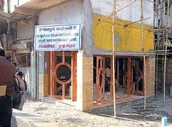 Facelift: The German Bakery in Pune being reconstructed. DH photo