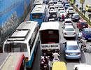 Traffic at a standstill at one of the roads in Bangalore following BJPs convention on Sunday. DH Photo