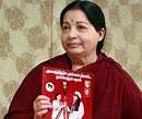 AIADMK supremo J Jayalalithaa releasing party's manifesto in Tiruchirapalli on Thursday, ahead of the Assembly elections. PTI