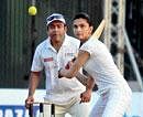 Sporting: Deepika Padukone enjoying a game of cricket.