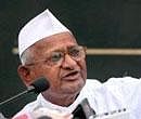 Social activist Anna Hazare addressing a press conference at Press Club in New Delhi on Sunday. PTI