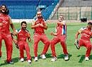 In Mood The players of Royal Challengers Bangalore  during the photoshoot for the theme song.  Dh Photo by Srikanta Sharma R