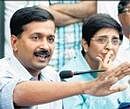 Civil society activists Arvind Kejriwal, a member of the Lokpal Bill drafting committee, and Kiran Bedi during a press conference in New Delhi on Thursday. PTI
