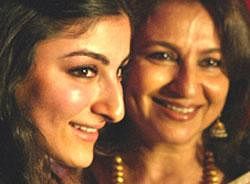 Soha Ali Khan and Sharmila Tagore.  AP File Photo