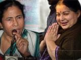 Mamata set to oust Left in Bengal; Jaya wave in TN