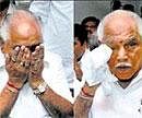 No respite: An emotional Chief Minister B S Yeddyurappa during a meeting with BJP President Nitin Gadkari (not seen) at the party headquarters in New Delhi on Tuesday. PTI