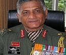 Army Chief Gen V K Singh