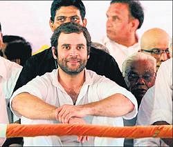 Congress leader Rahul Gandhi during the partys UP convention promised to get the land acquisition bill passed.