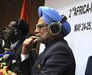 Prime Minister Manmohan Singh, during the Africa India Summit in Addis Ababa, Ethiopia, Wednesday. AP
