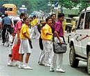 Problematic School children find it difficult to cross St Marks Road due to heavy traffic in front of their school.