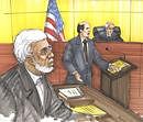 In this courtroom sketch, Chicago businessman Tahawwur Rana is shown in federal court in Chicago on Tuesday. AP