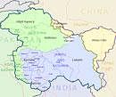 Map of Jammu and Kashmir. Source-Wikipedia
