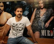 Bollywood actor Emraan Hashmi at a press conference to promote his film Murder 2 in Mumbai on Wednesday. PTI