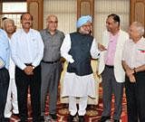 Prime Minister Manmohan Singh during an interaction the Senior Editors in New Delhi on Wednesday. PTI Photo