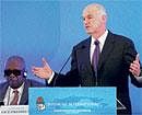 Greek Prime Minister George Papandreou, gives a speech during a European Union meet on Greeces crisis. NYT