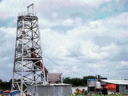 centre of controversy: The area where uranium mining was conducted at Gogi in  Shahpur village of Yadgir district. dh Photo