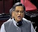 Foreign Minister S M Krishna speaks in the Rajya Sabha in New Delhi on Thursday. PTI /TV grab