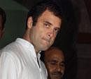 Congress General Secretary Rahul Gandhi at Parliament House in New Delhi on Thursday, during the ongoing monsoon session. PTI Photo