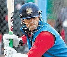 Rahul Dravid will be keen to make his mark when he makes his T20 debut against England in Manchester on Wednesday. Live Images