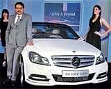 Mercedes-Benz Director (Sales and Marketing) Debashis Mitra launching the new Mercedes-Benz C 200 BE AVANTGARDE in Bangalore, on Wednesday. DH Photo