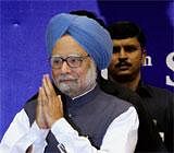 Prime Minister Manmohan Singh during the 15th National Integration Council (NIC) meeting in New Delhi on Saturday. PTI