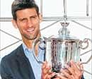 Right On Top: Novak Djokovic joined an elite group with his  US Open win, adding to his Australian Open and Wimbledon successes.