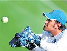 MS&#8200;Dhoni showed encouraging signs while making a blazing fifty against England on Friday. AFP